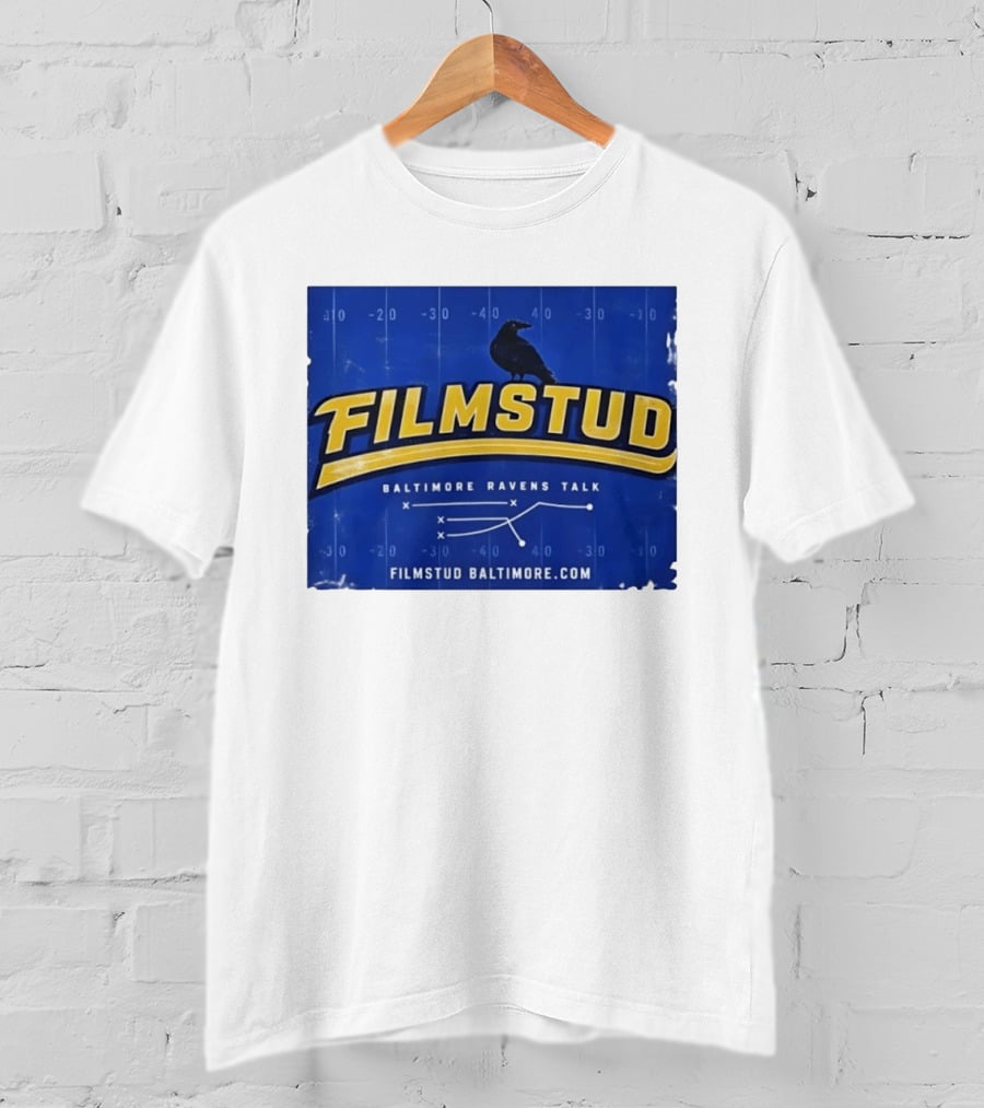 Filmstud Baltimore Ravens Talk Football FilmstudBaltimore.com T-Shirt