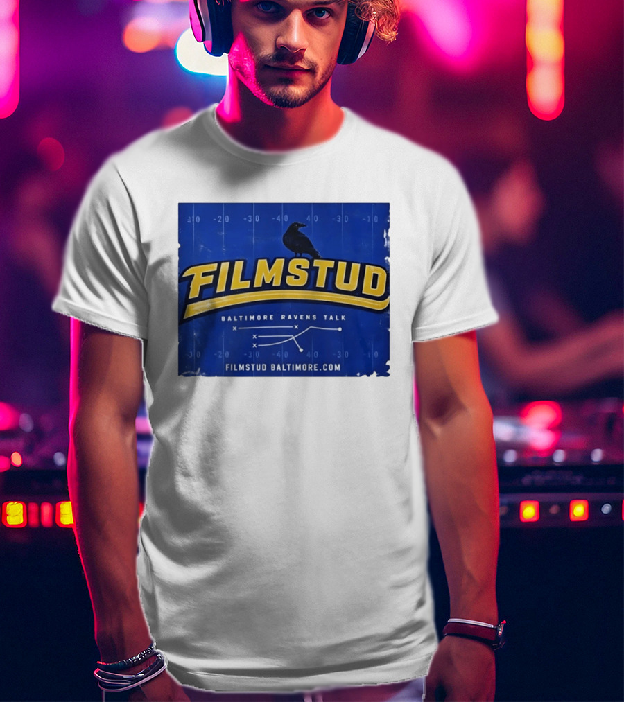Filmstud Baltimore Ravens Talk Football FilmstudBaltimore.com T-Shirt