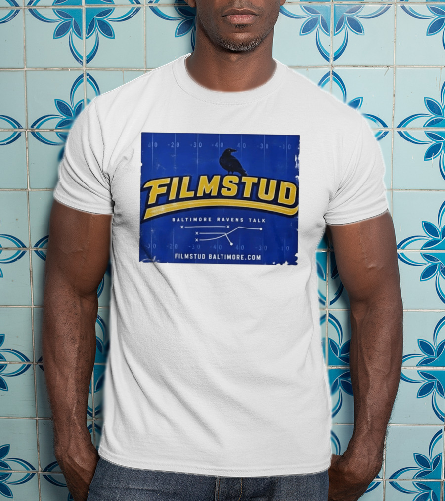Filmstud Baltimore Ravens Talk Football FilmstudBaltimore.com T-Shirt