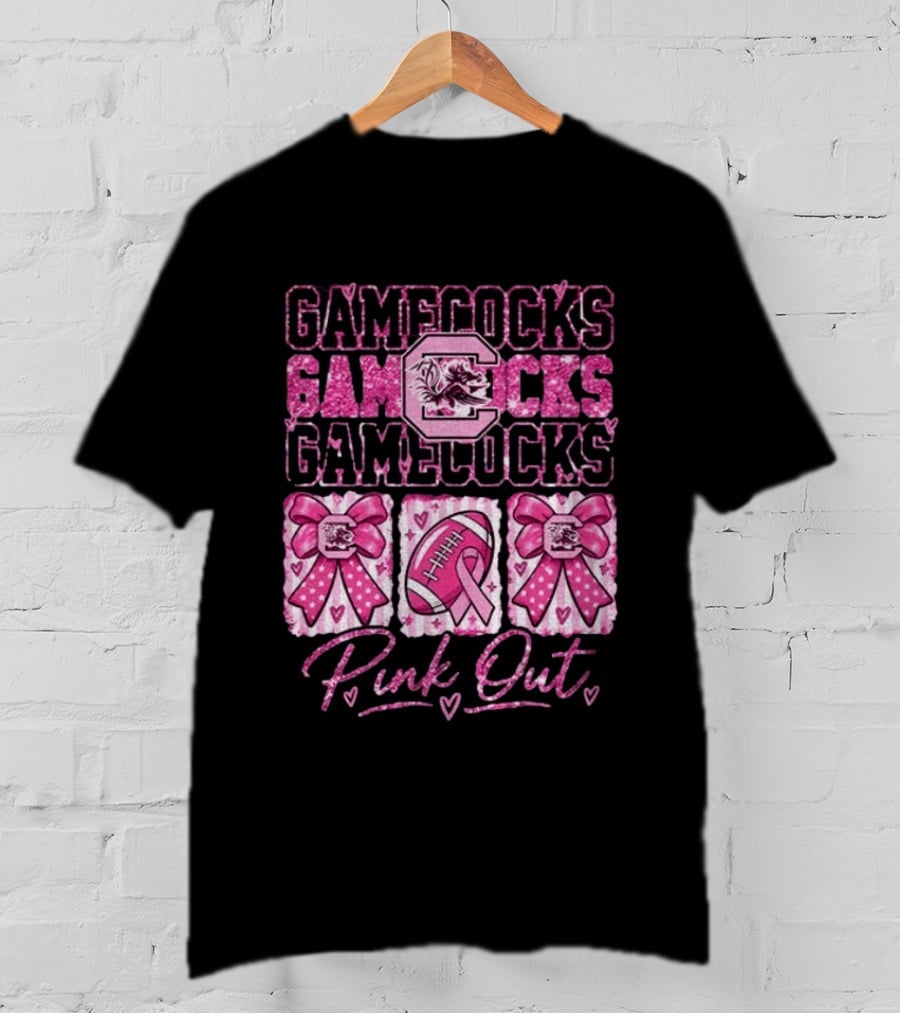 South Carolina Gamecocks Breast Cancer Awareness Pink Out Game Day T-Shirt