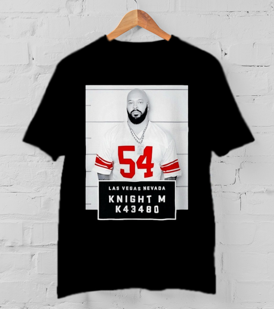 Las Vegas Nevada Shot 54 Knight M K43480 Death Row Records T-Shirt