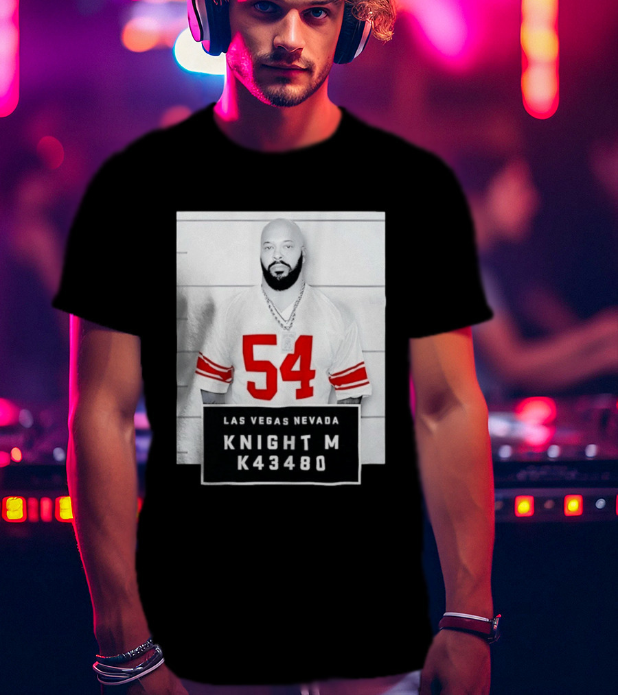Las Vegas Nevada Shot 54 Knight M K43480 Death Row Records T-Shirt