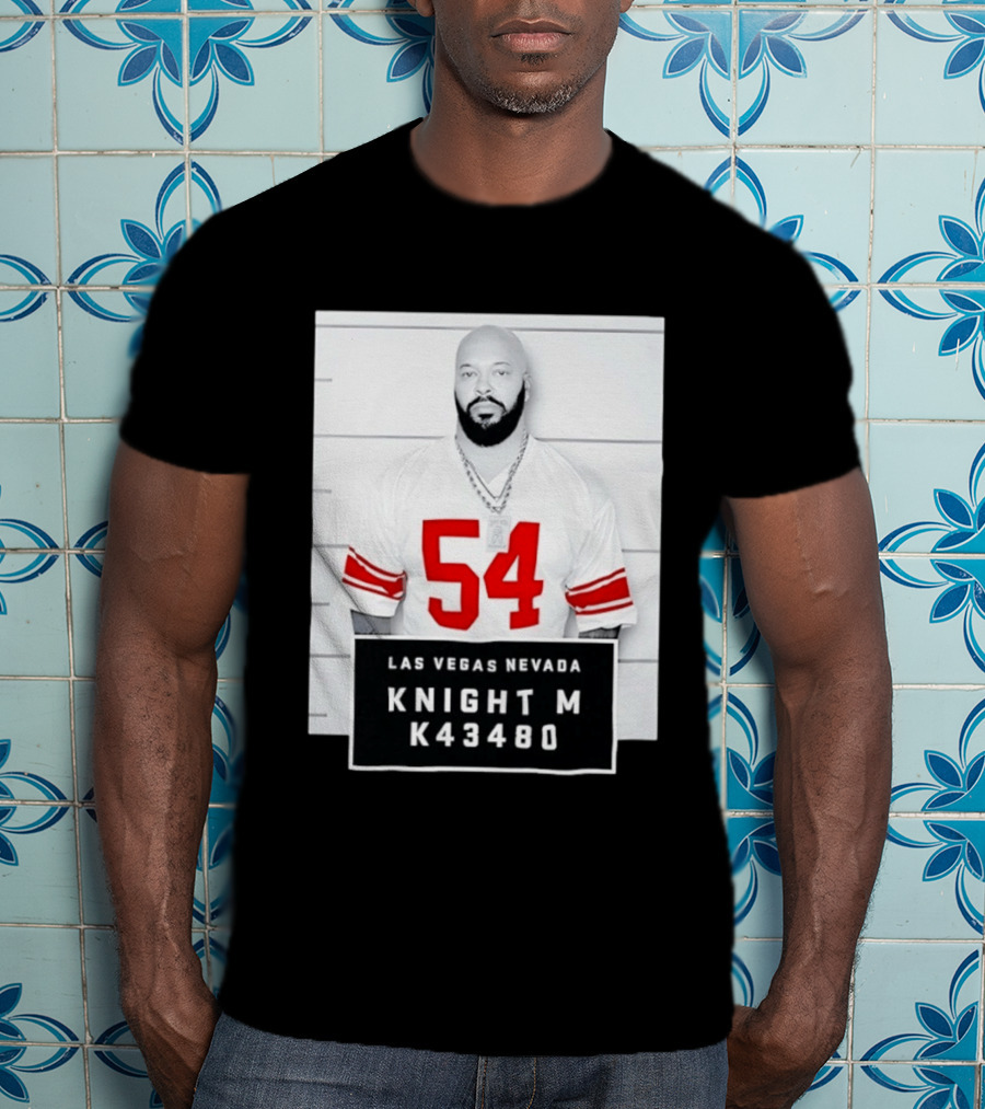Las Vegas Nevada Shot 54 Knight M K43480 Death Row Records T-Shirt