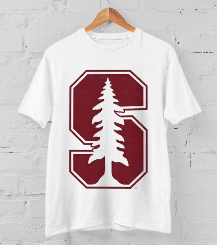 Stanford University Cardinal Block S Tree Logo NCAA T-Shirt