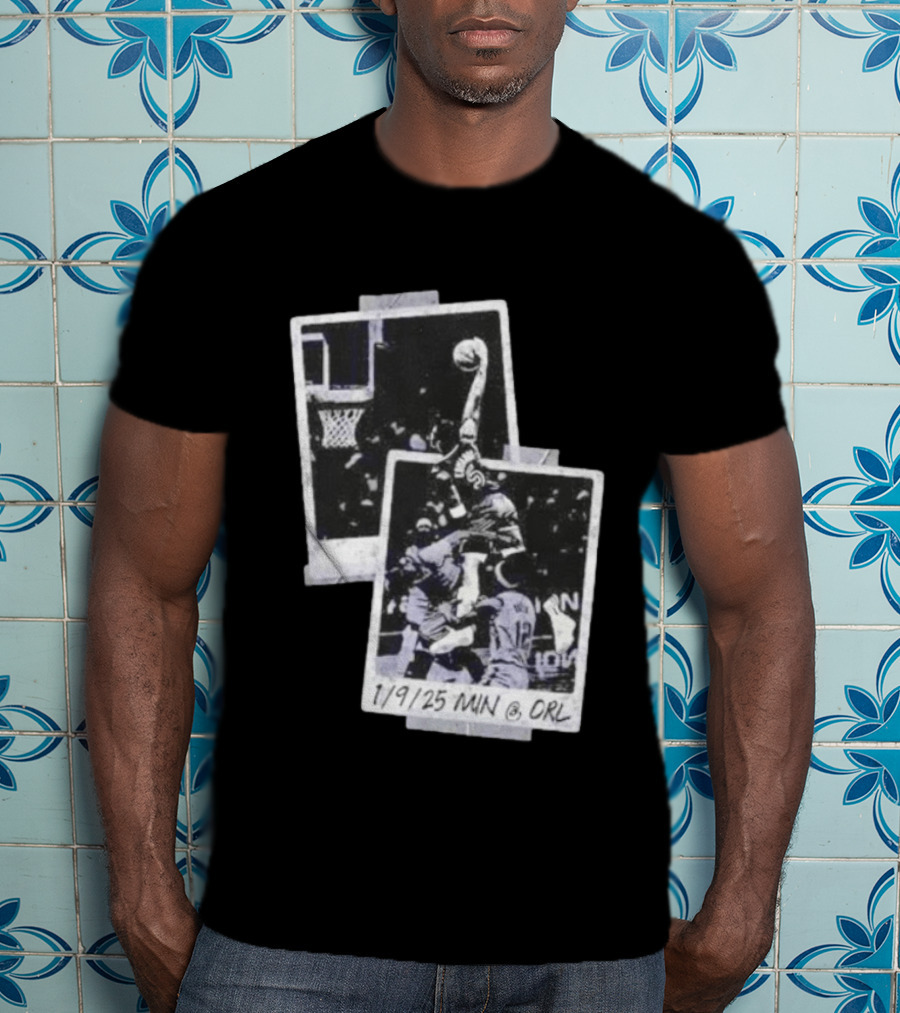Anthony Edwards Minnesota Timberwolves Slam Dunk 1/9/25 MIN @ ORL T-Shirt