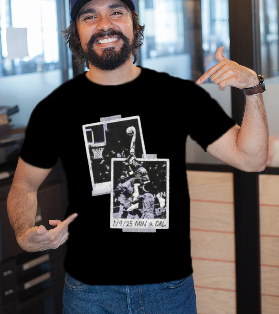 Anthony Edwards Minnesota Timberwolves Slam Dunk 1/9/25 MIN @ ORL T-Shirt