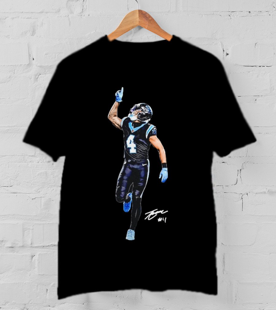 Chuba Hubbard Carolina Panthers Number 30 Football Player T-Shirt