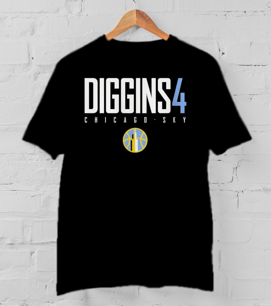 Diggins 4 Chicago Sky WNBA Basketball T-Shirt