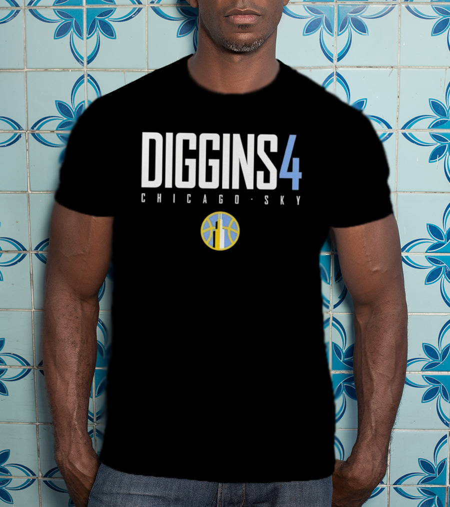 Diggins 4 Chicago Sky WNBA Basketball T-Shirt