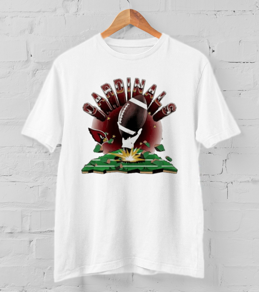 Cardinals 2026 Explode Clubhouse Football Breakthrough T-Shirt