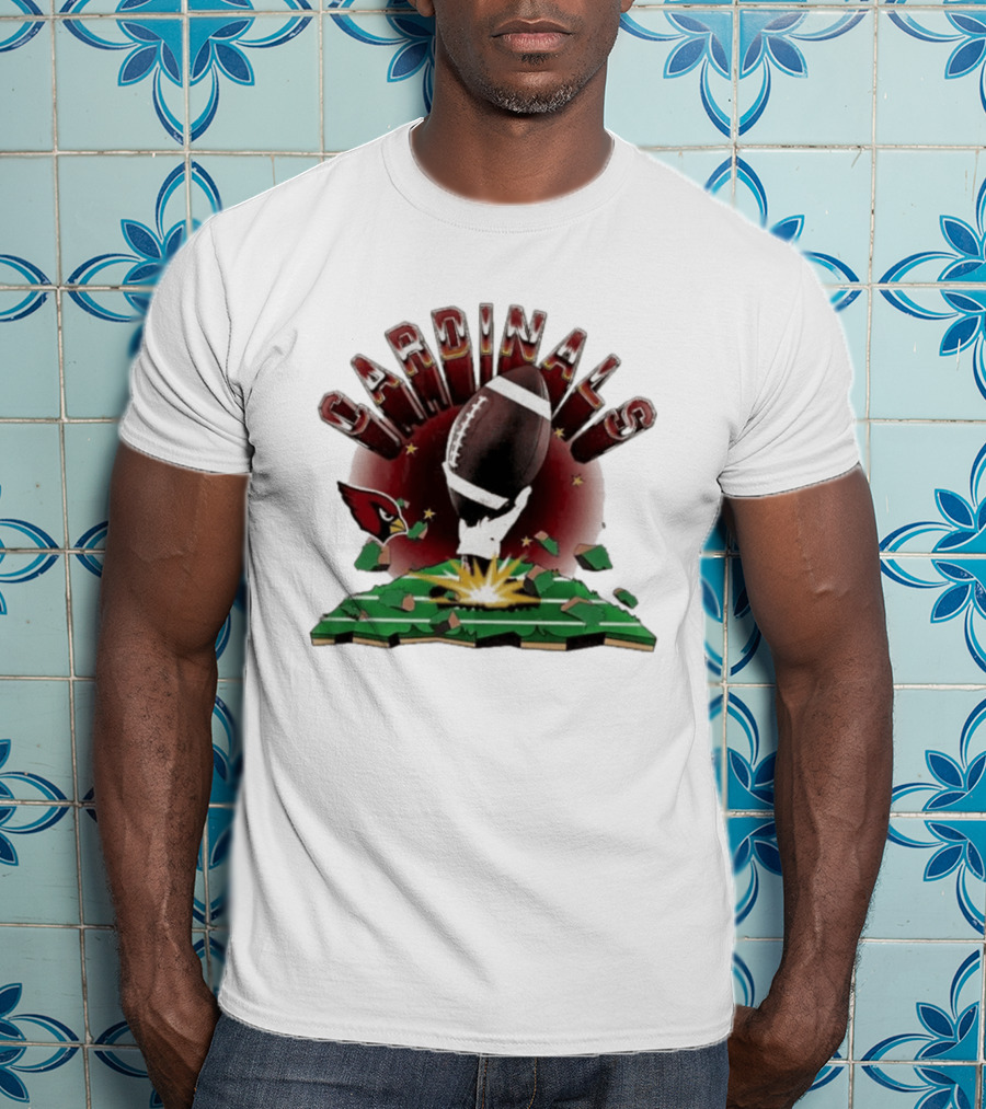 Cardinals 2026 Explode Clubhouse Football Breakthrough T-Shirt