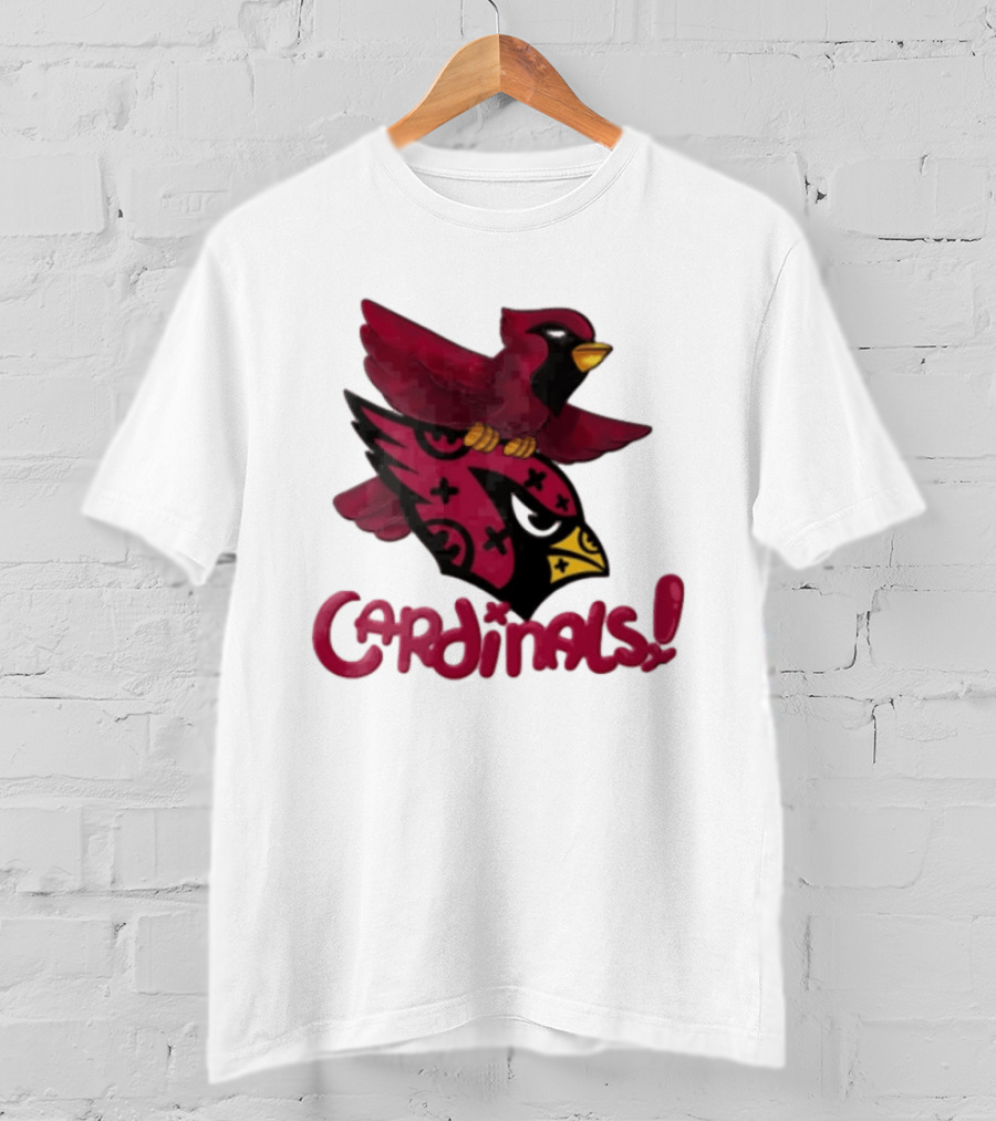 Arizona Cardinals Red Bird Iconic Fan Gear T-Shirt