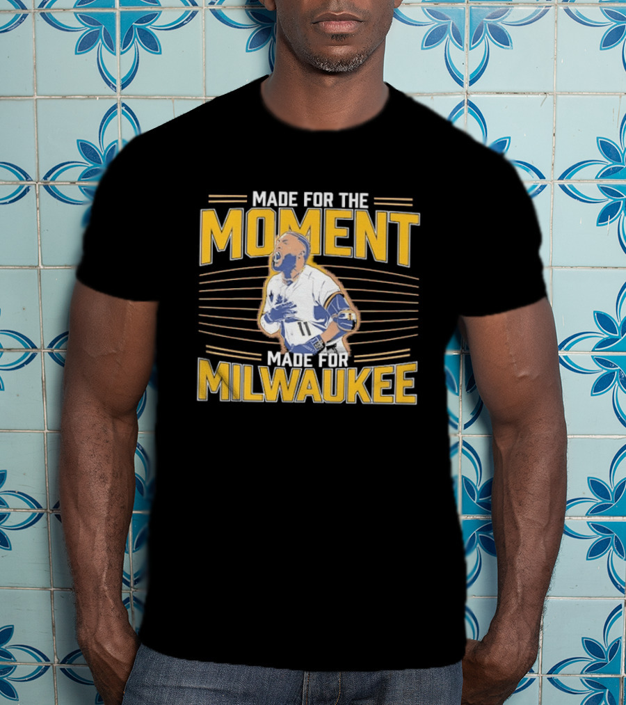 Jackson Chourio Made For The Moment Milwaukee Brewers MLB Made For Milwaukee T-Shirt