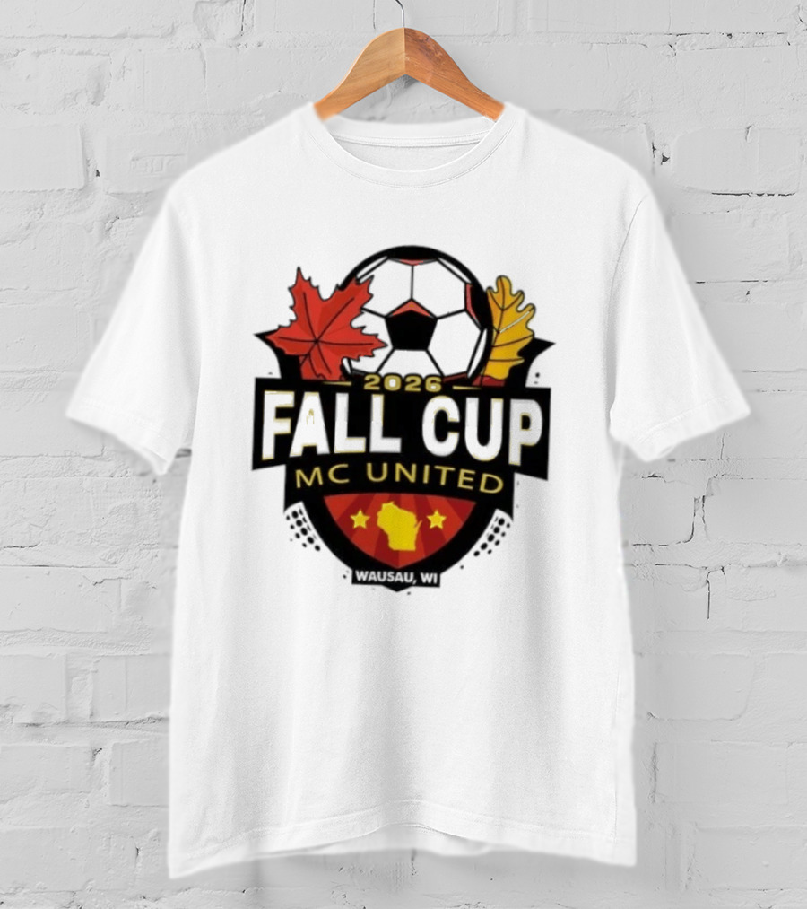 2026 Fall Cup MC United Soccer Tournament Leaves And Stars T-Shirt
