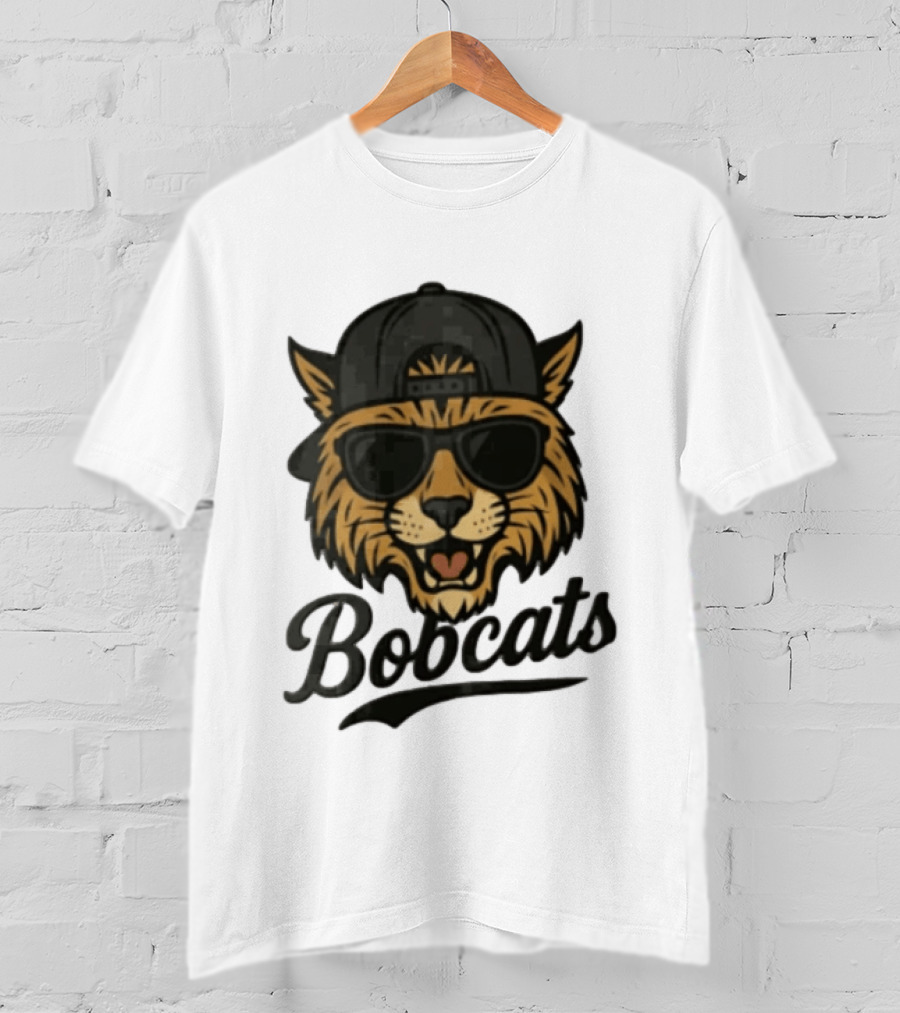 Bobcats Cool Bobcat Sunglasses Baseball Cap T-Shirt