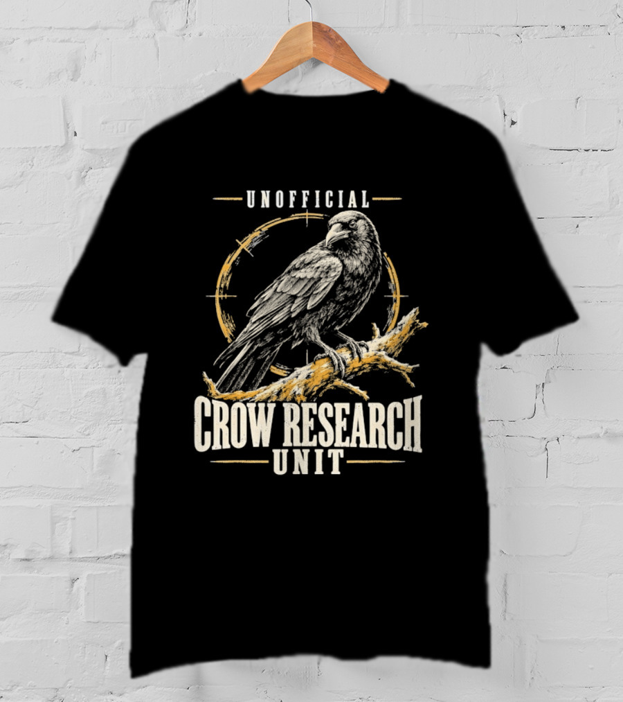 Unofficial Crow Research Unit Bird Ornithology T-Shirt