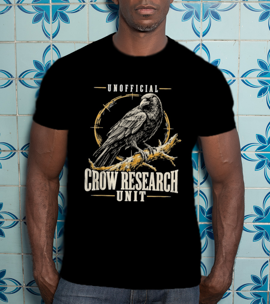 Unofficial Crow Research Unit Bird Ornithology T-Shirt