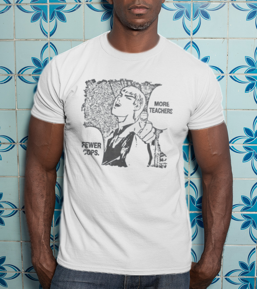 More Teachers Fewer Cops Eikichi Onizuka Great Teacher Onizuka Anime Manga Series T-Shirt