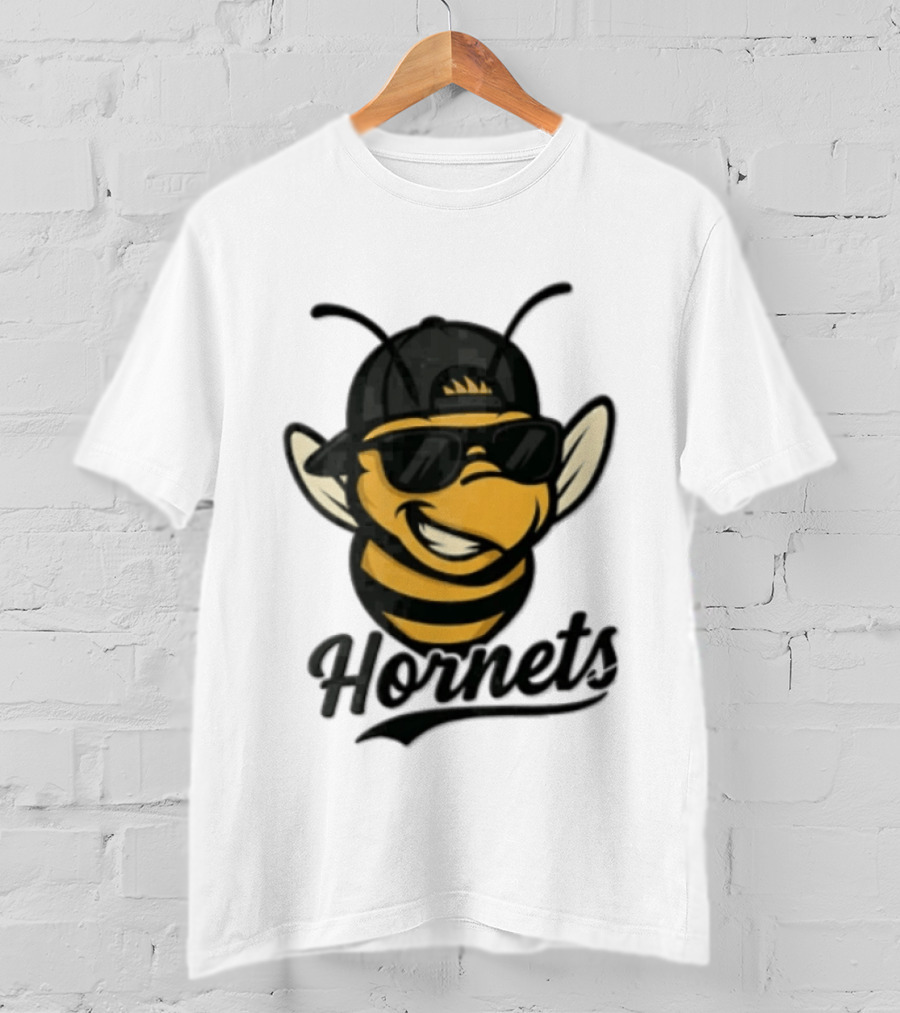 Charlotte Hornets Bee Wearing Sunglasses And Cap T-Shirt