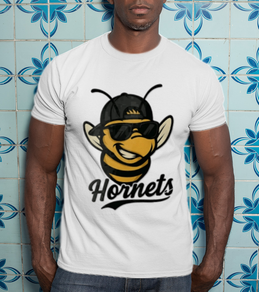Charlotte Hornets Bee Wearing Sunglasses And Cap T-Shirt