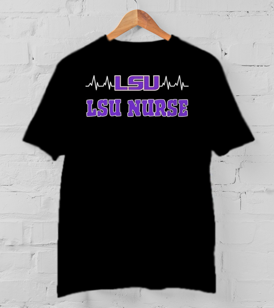 LSU Nurse Heartbeat Louisiana State University Tigers T-Shirt