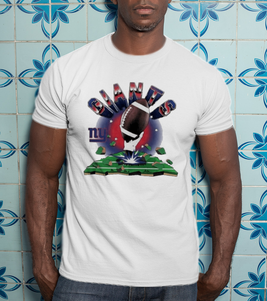 New York Giants 2026 Explode Clubhouse Football Hand Stars Ny T-Shirt