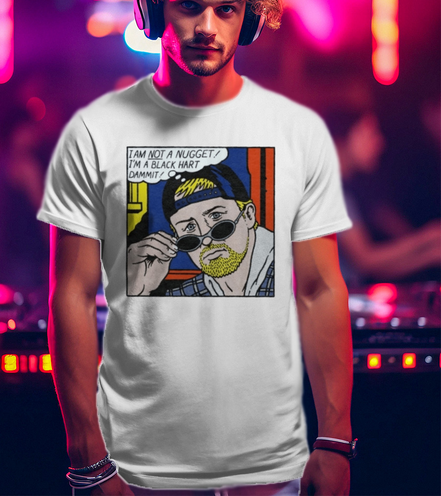 I Am Not A Nugget I'm A Black Hart Dammit Retro Comic T-Shirt