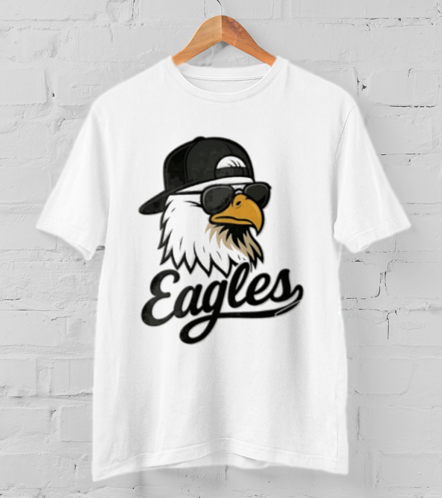 Philadelphia Eagles Eagle Sunglasses Baseball Cap Sports Fan T-Shirt