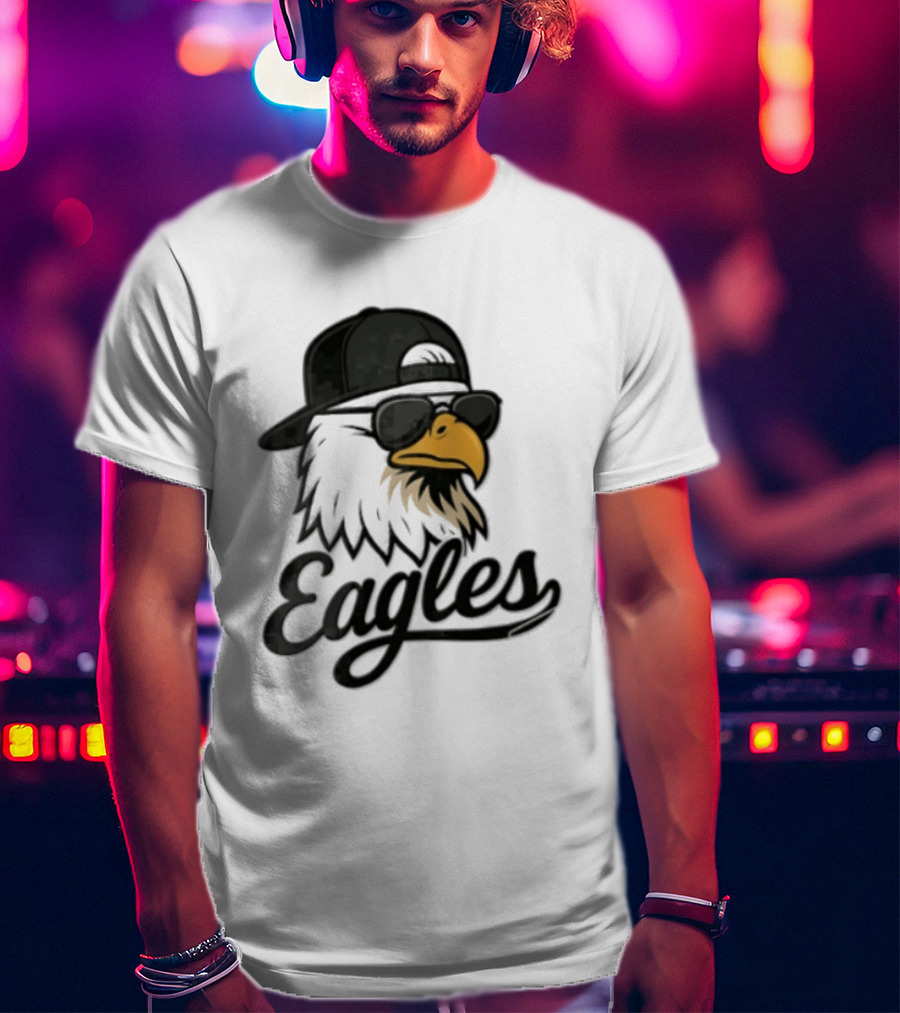Philadelphia Eagles Eagle Sunglasses Baseball Cap Sports Fan T-Shirt