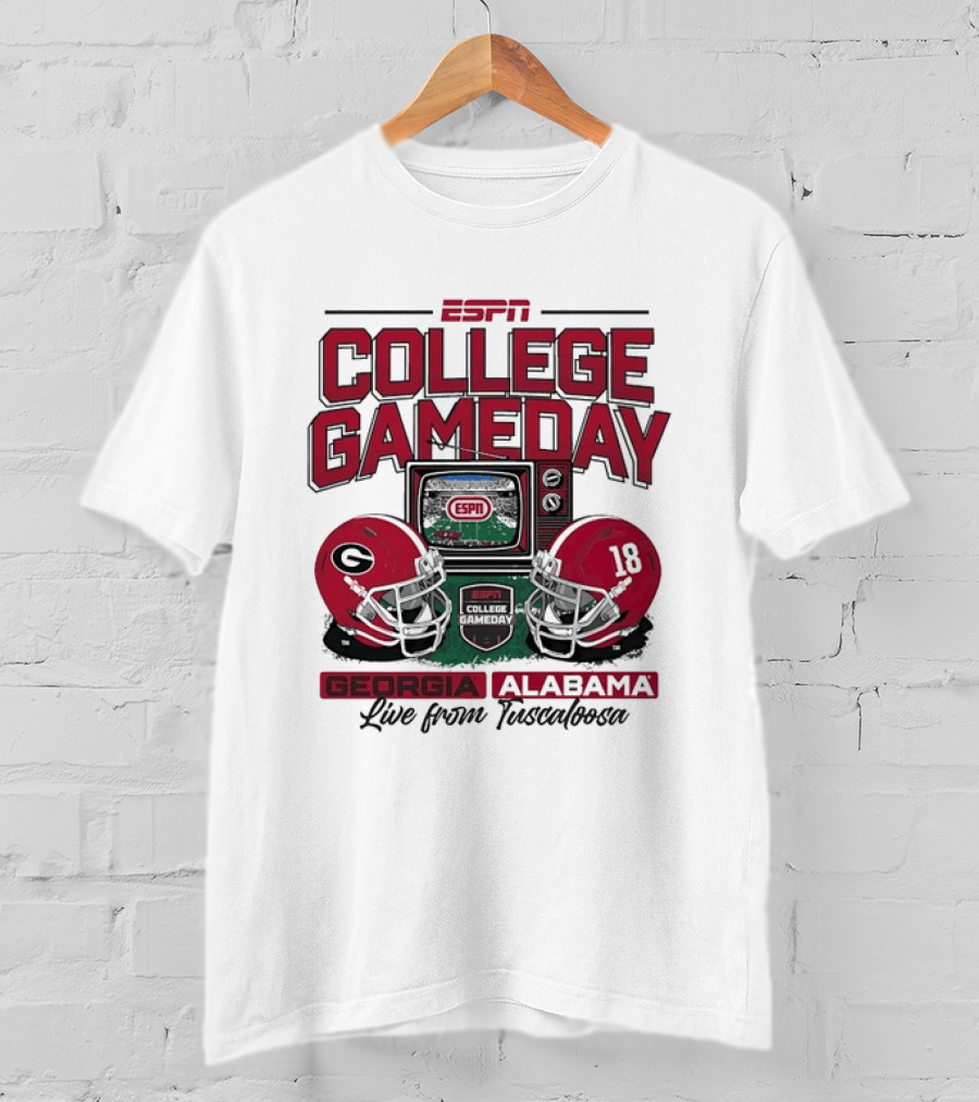 ESPN College GameDay Georgia Alabama Live From Tuscaloosa T-Shirt