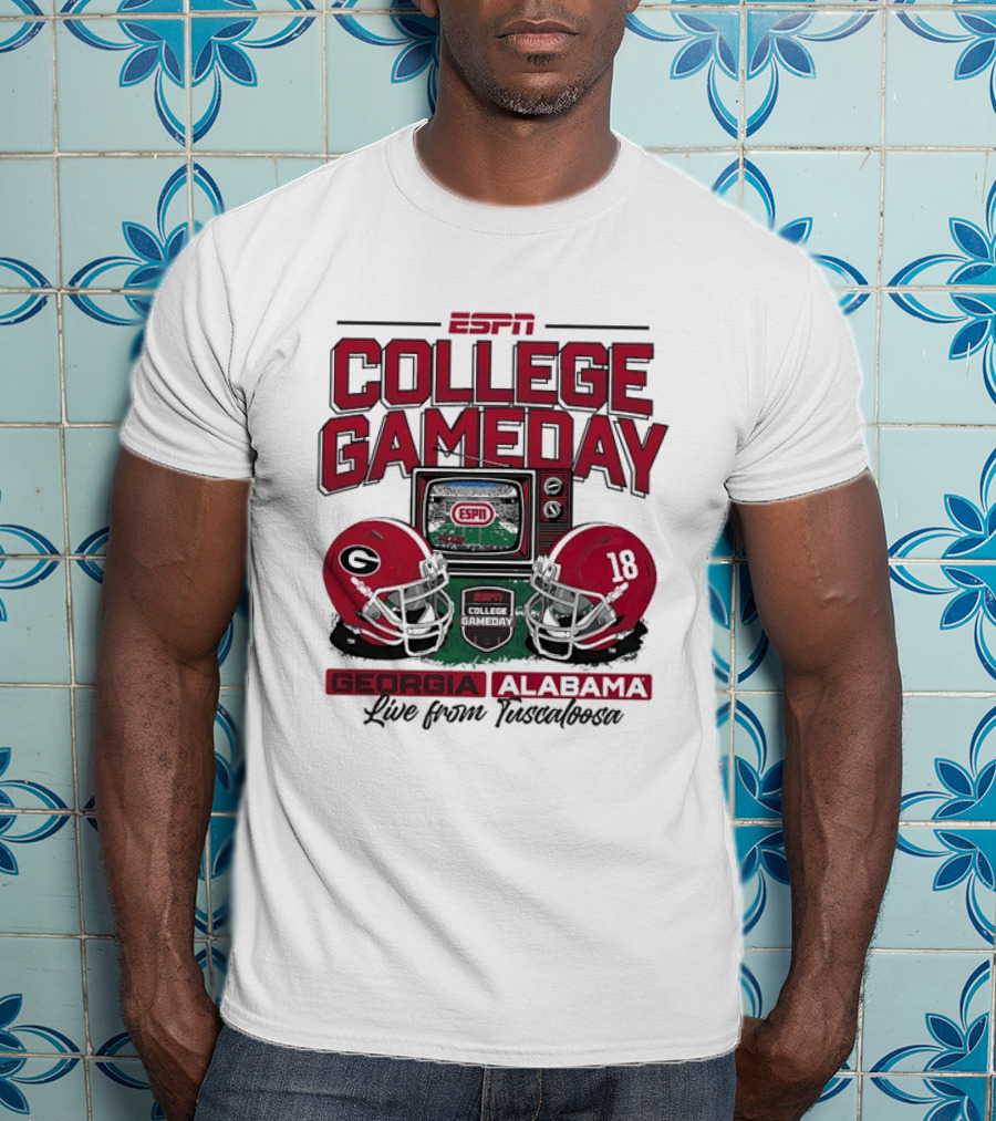 ESPN College GameDay Georgia Alabama Live From Tuscaloosa T-Shirt