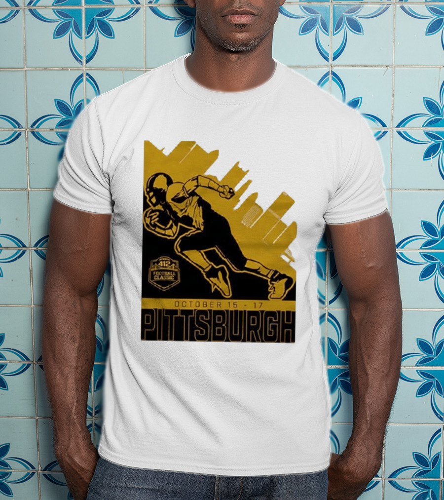 Pittsburgh 412 Football Classic October 15 17 Running Player T-Shirt