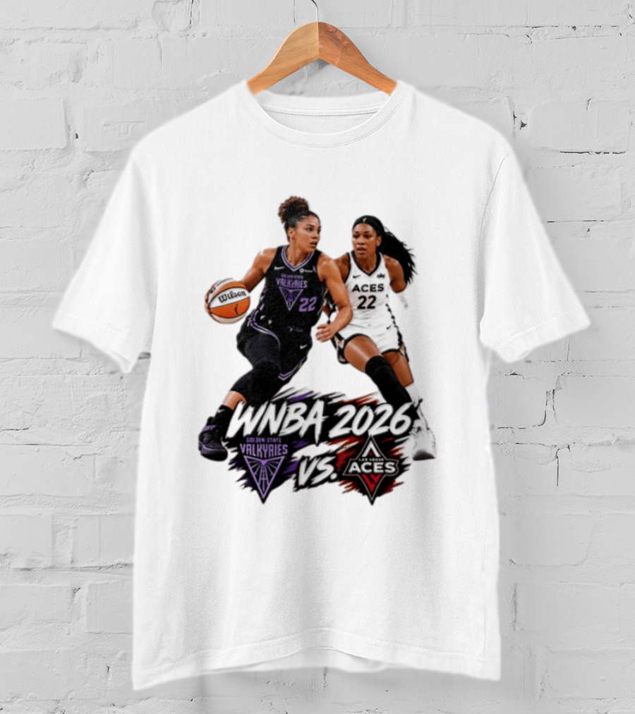 WNBA 2026 Golden State Valkyries Vs Las Vegas Aces T-Shirt