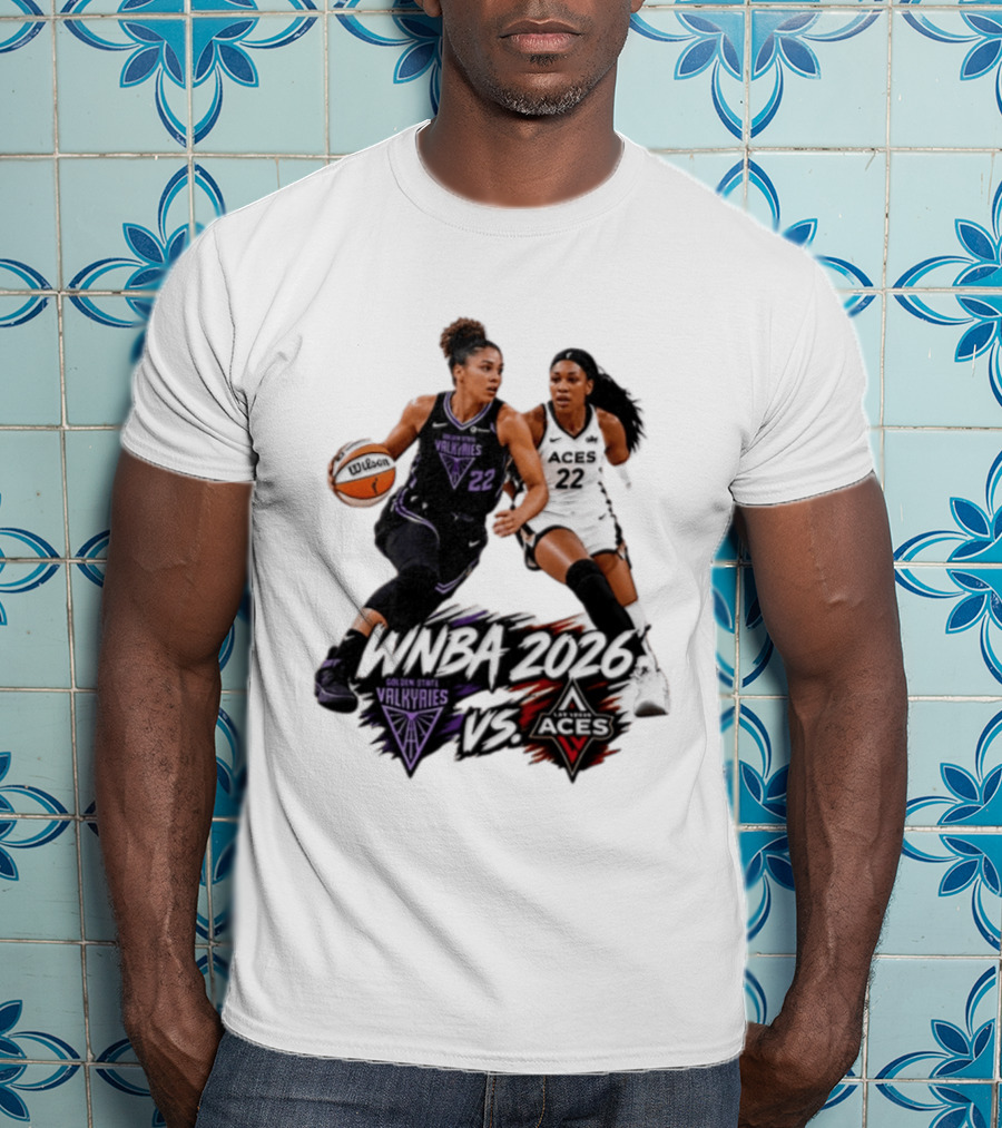 WNBA 2026 Golden State Valkyries Vs Las Vegas Aces T-Shirt