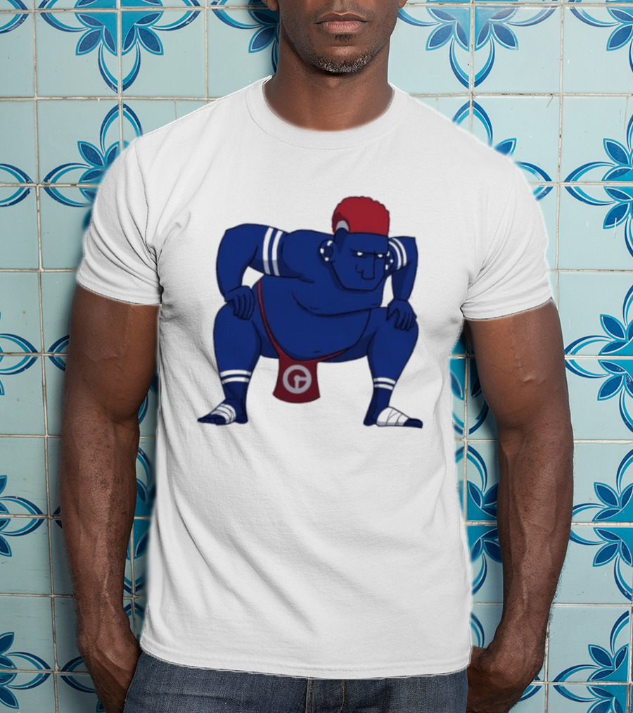 Hariyama Pokemon New York Giants Sumo Wrestler T-Shirt