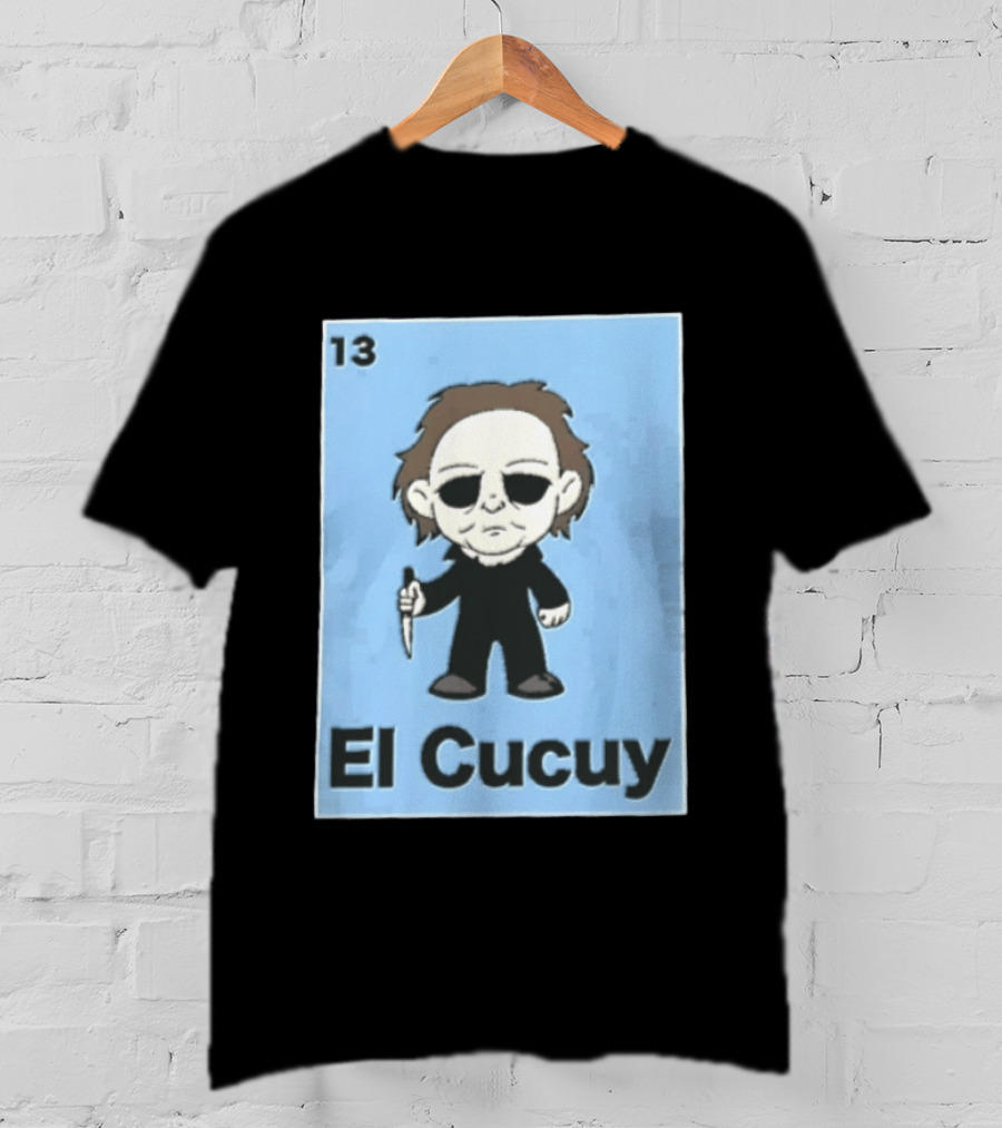 13 El Cucuy Michael Myers Chibi Holding Knife T-Shirt