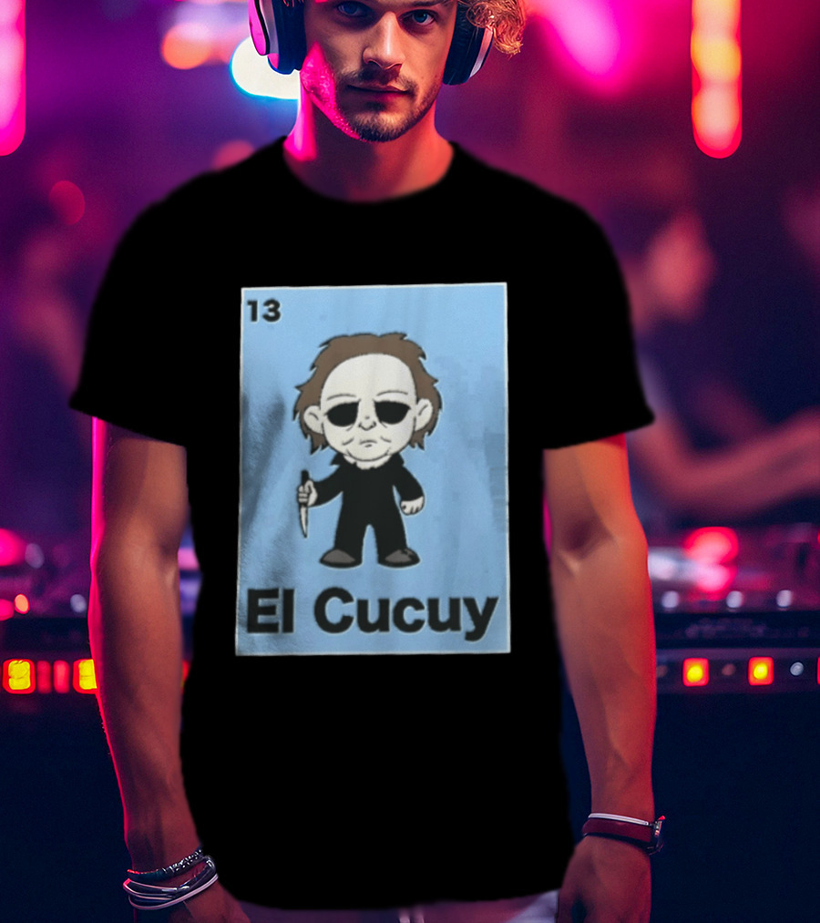 13 El Cucuy Michael Myers Chibi Holding Knife T-Shirt