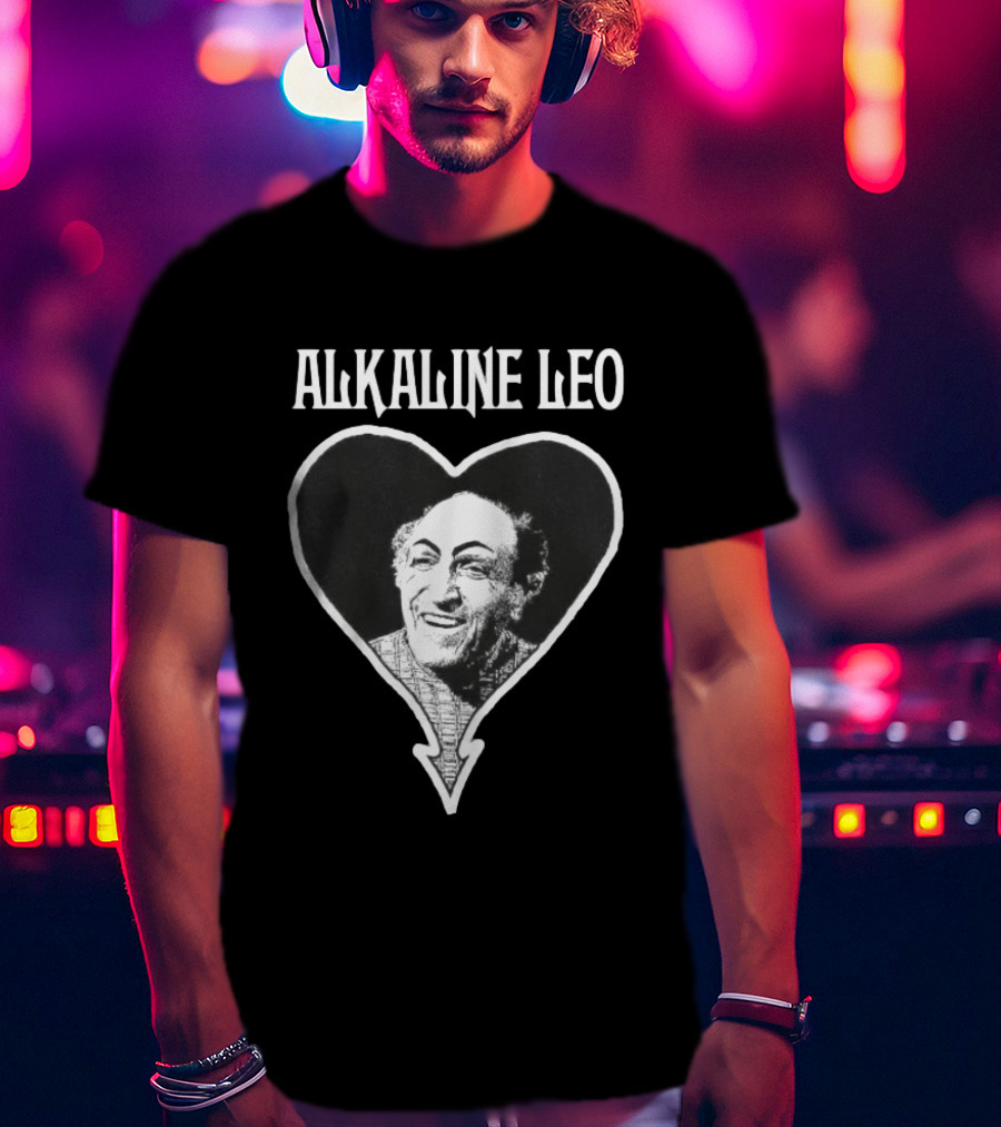 Alkaline Leo Heart Portrait Seinfeld Bootleg Mashup T-Shirt