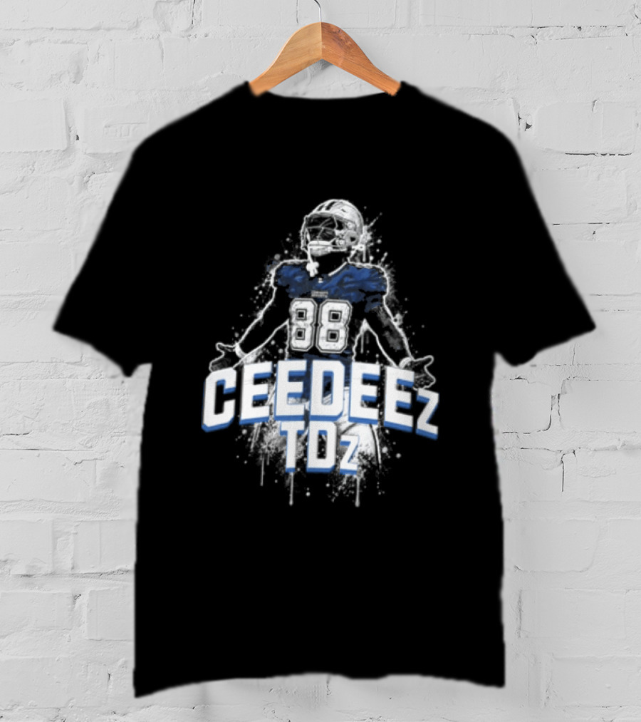 Ceedeez TDz Football Player Retro Title T-Shirt
