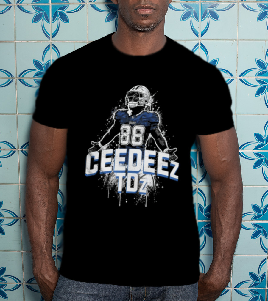 Ceedeez TDz Football Player Retro Title T-Shirt