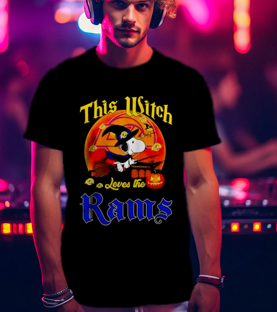 This Witch Loves The Los Angeles Rams Snoopy Halloween T-Shirt