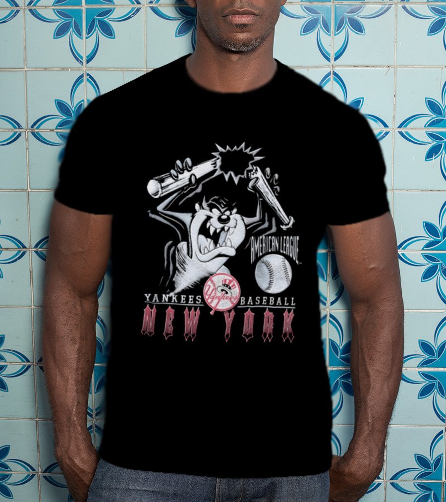 Taz New York Yankees Baseball 1997 MLB Bat Yankees Yankees Baseball New York T-Shirt