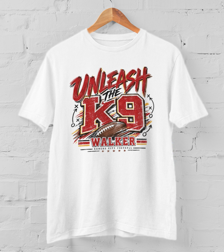 Unleash The K9 Walker Kansas City Football T-Shirt