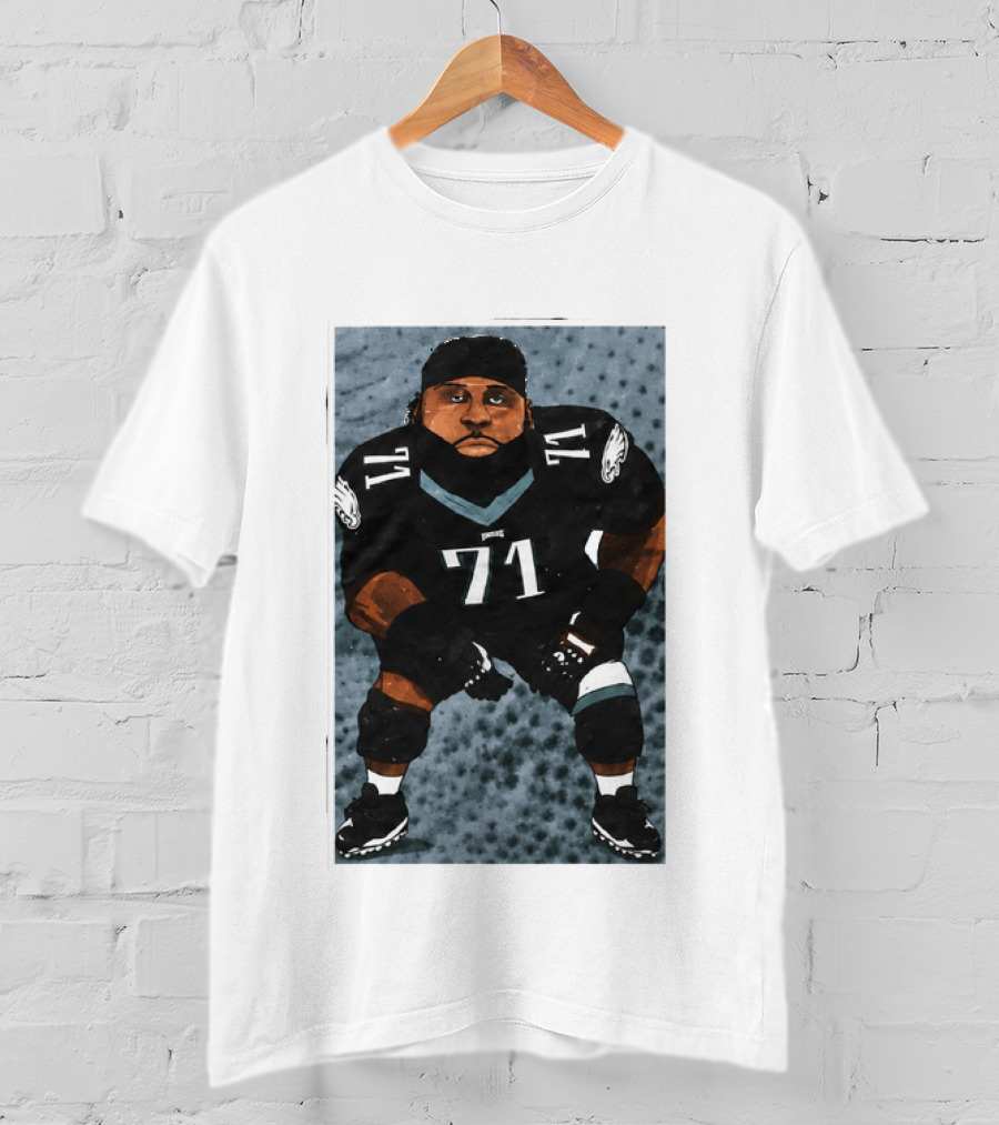 Lane Johnson Jason Peters Philadelphia Eagles Number 71 Football Player T-Shirt
