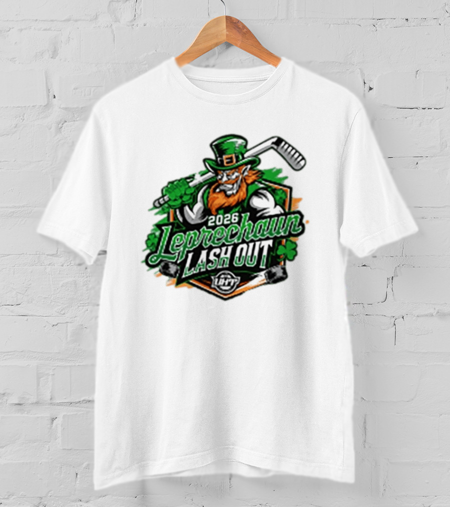 2026 Leprechaun Lash Out Hockey Logo Irish Hockey Players T-Shirt