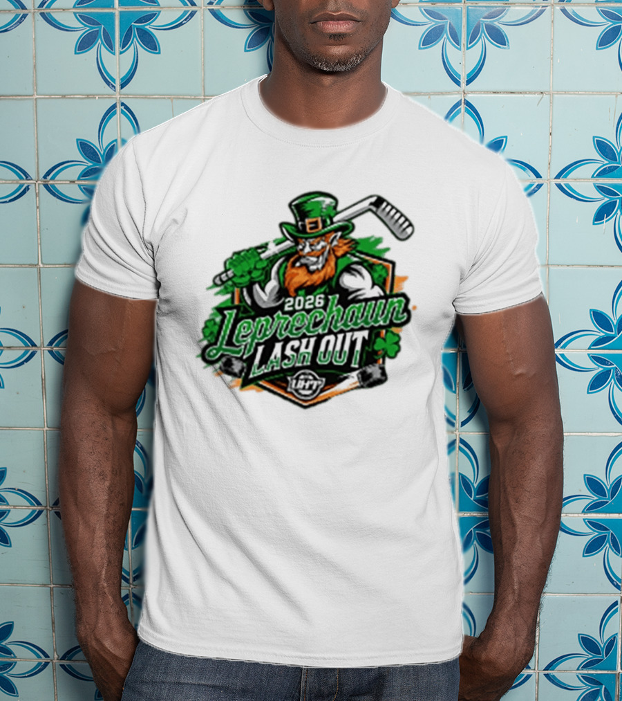 2026 Leprechaun Lash Out Hockey Logo Irish Hockey Players T-Shirt