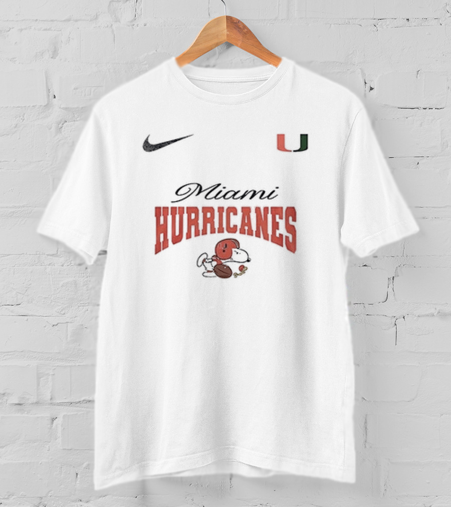 Miami Hurricanes Snoopy Forever Not Just When We Win Nike Collaboration T-Shirt