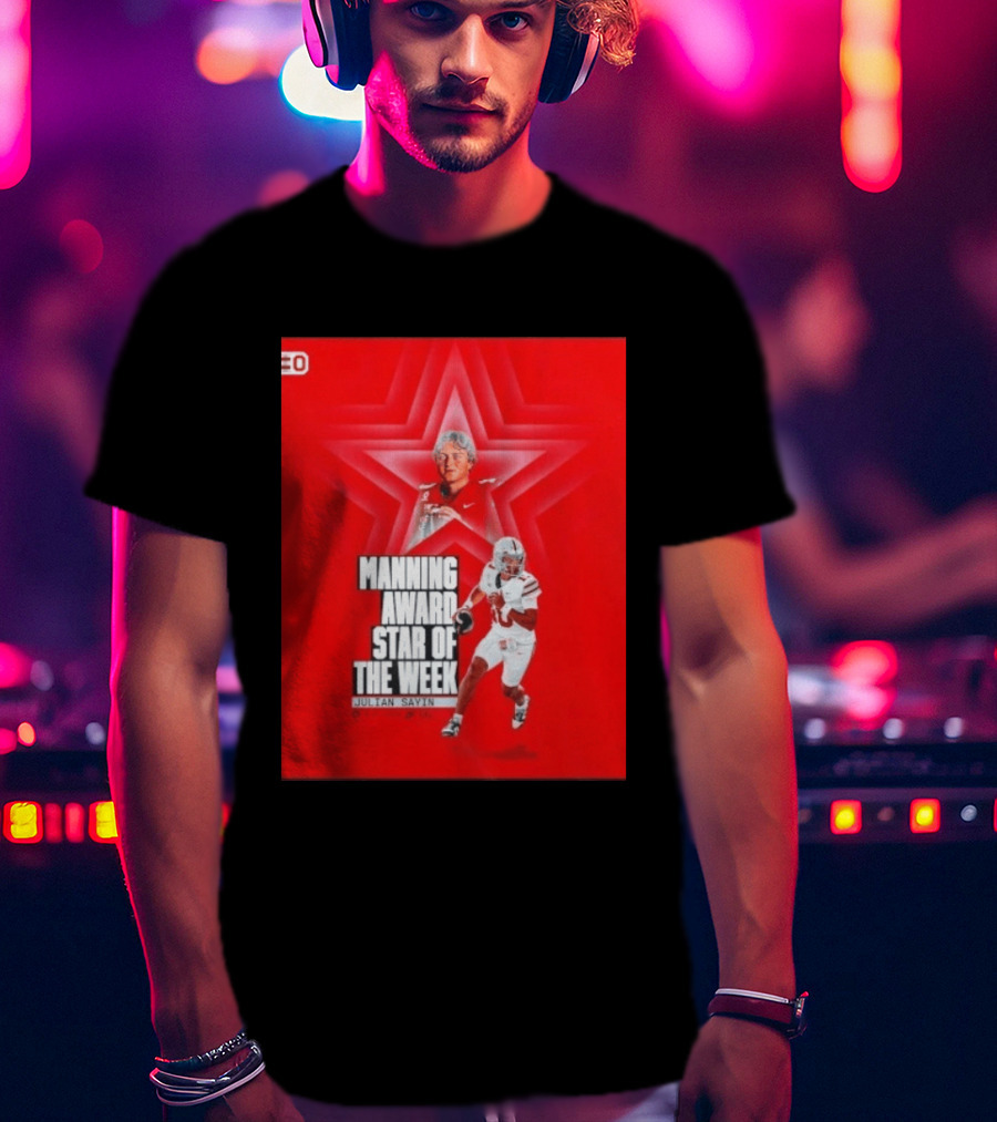 Manning Award Star Of The Week Julian Sayin Ohio State Buckeyes T-Shirt