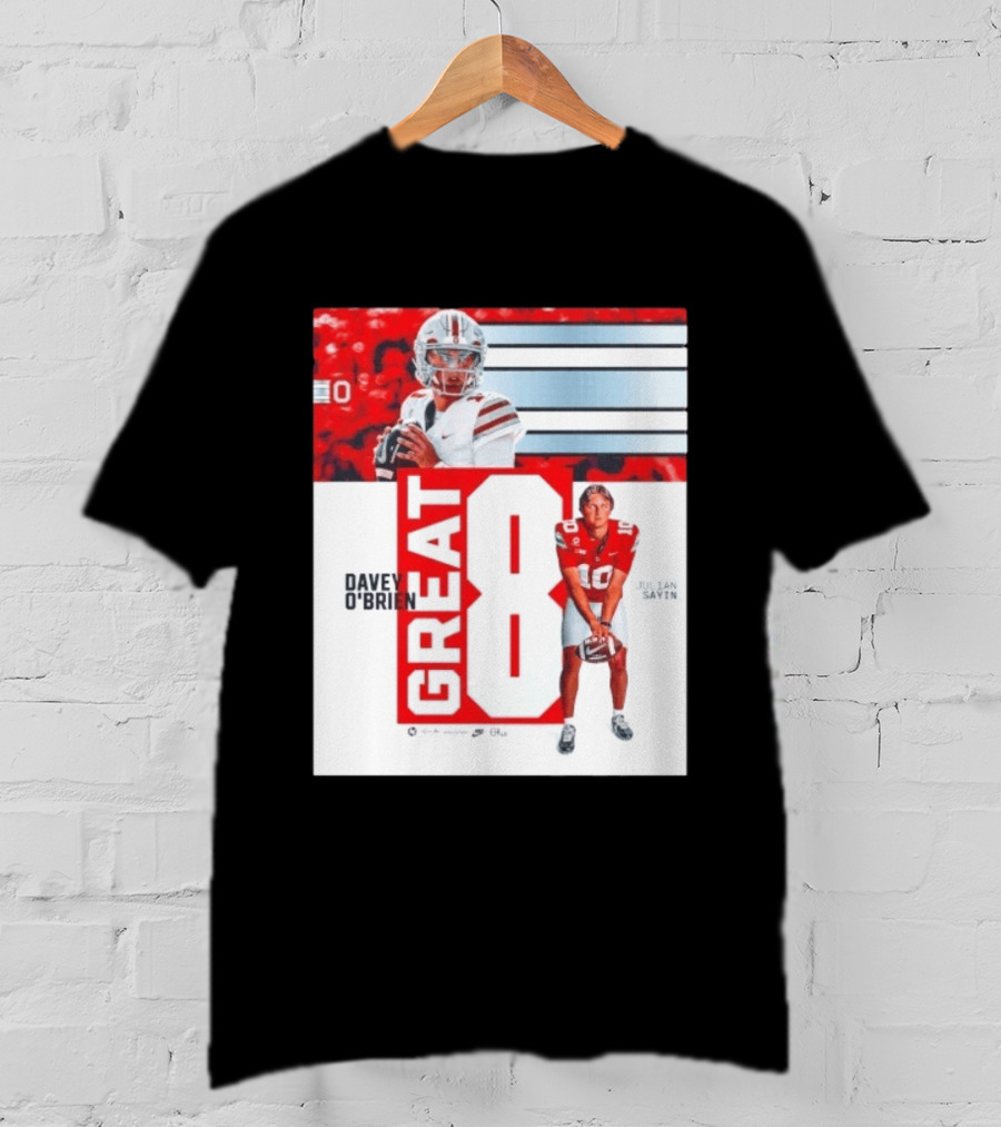 Ohio State Buckeyes Great 8 Julian Sayin Davey O'Brien Award T-Shirt