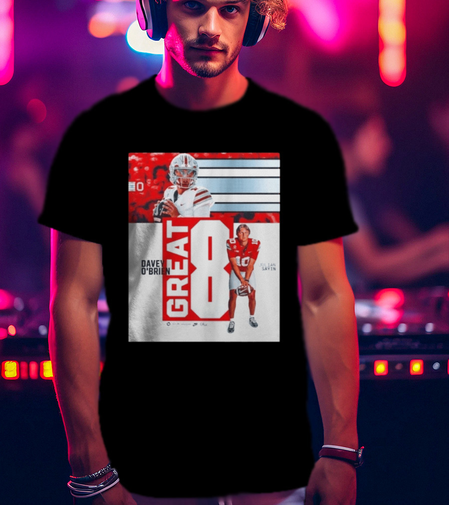 Ohio State Buckeyes Great 8 Julian Sayin Davey O'Brien Award T-Shirt